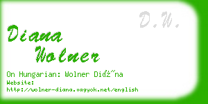 diana wolner business card